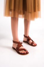 Bodrum Sandalet Datça Kahve Bs005 - Görsel 2