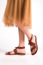 Bodrum Sandalet Datça Kahve Bs005 - Görsel 3